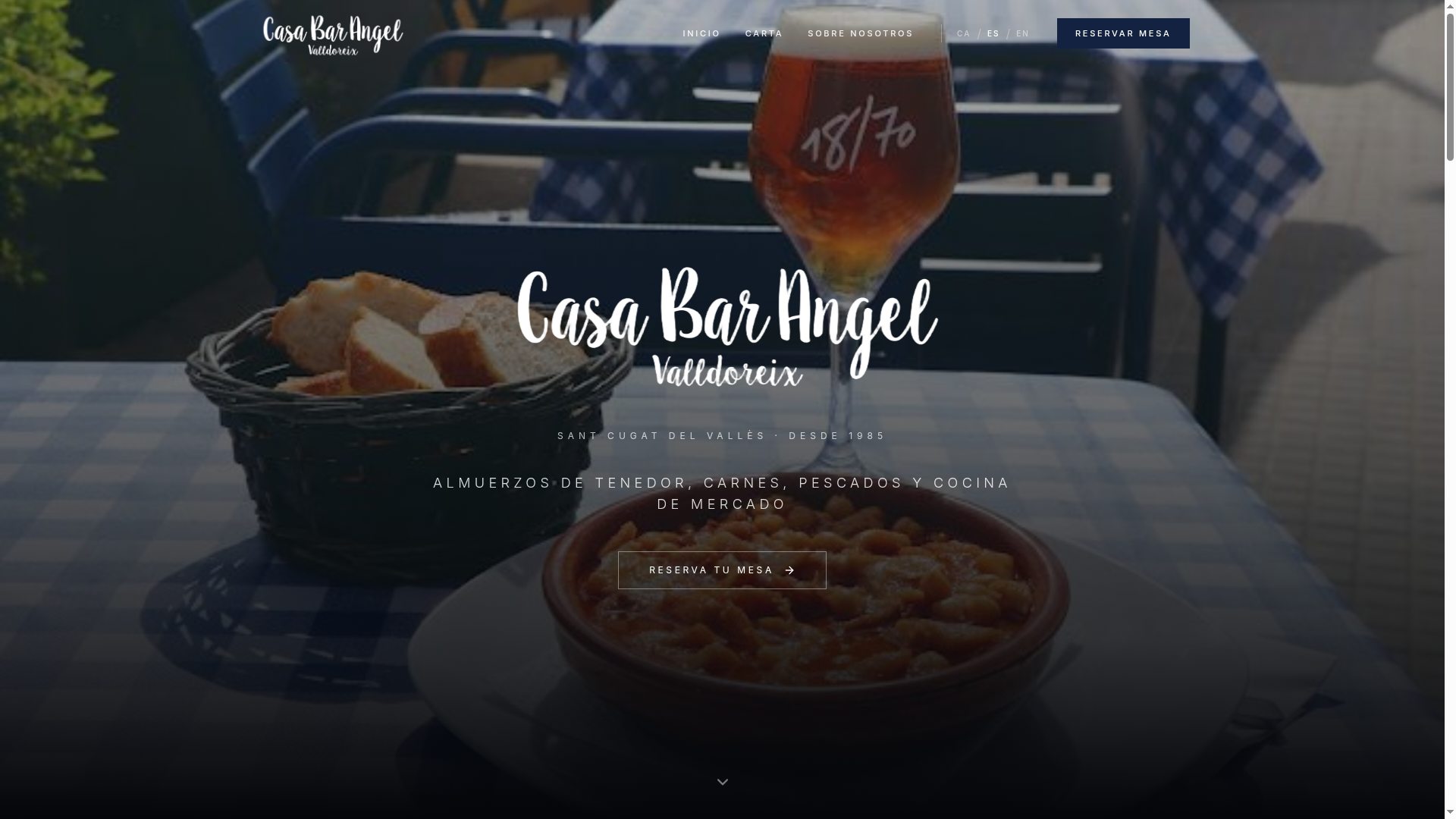 Restaurant Bar Ángel — Web profesional para restaurante
